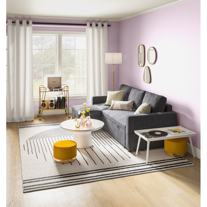 Vernita 87鈥测€?Wide Linen Reversible Sleeper Sofa & Chaise - Online Shop